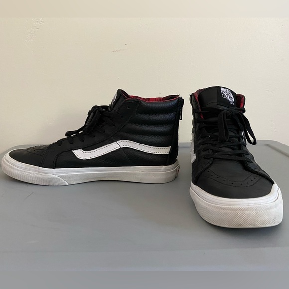 Vans Sk8-Hi Leather Shoes - Picture 3 of 7